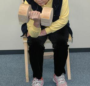 ウッドダンベル・カール