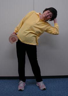 ウッドダンベル・サイドベンド